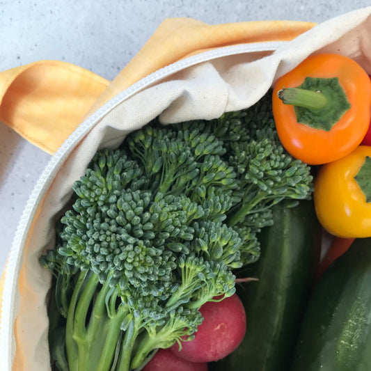Produce Pod - reusable veggie bag for fridge - Lemon
