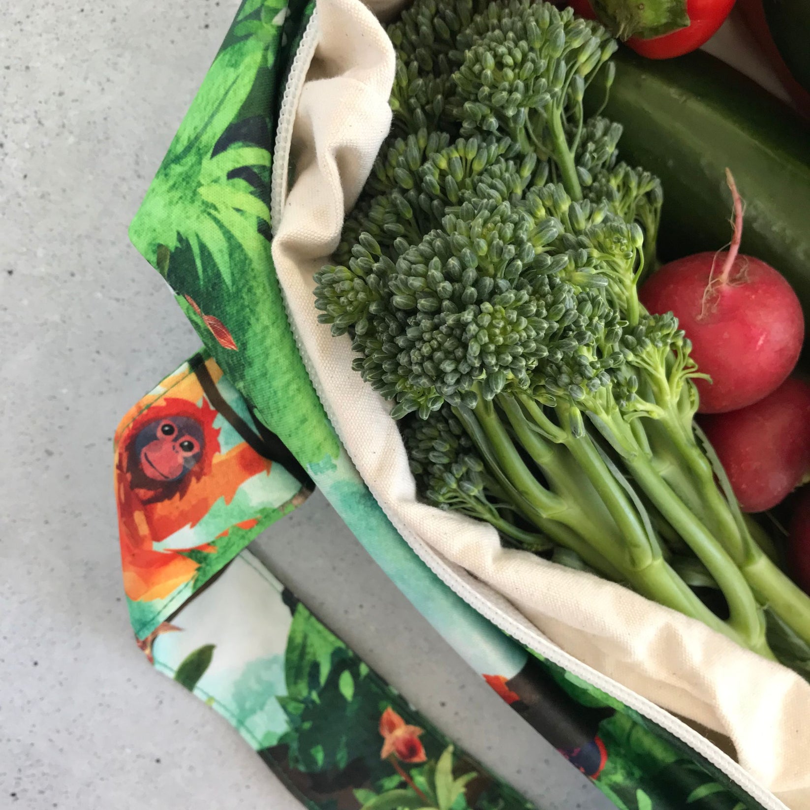 Produce Pod reusable veggie bag for fridge Kinabalu