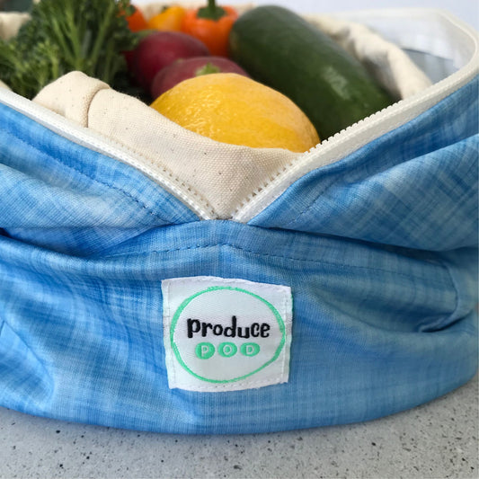 Produce Pod - reusable veggie bag for fridge - Blueberry PRE ORDER