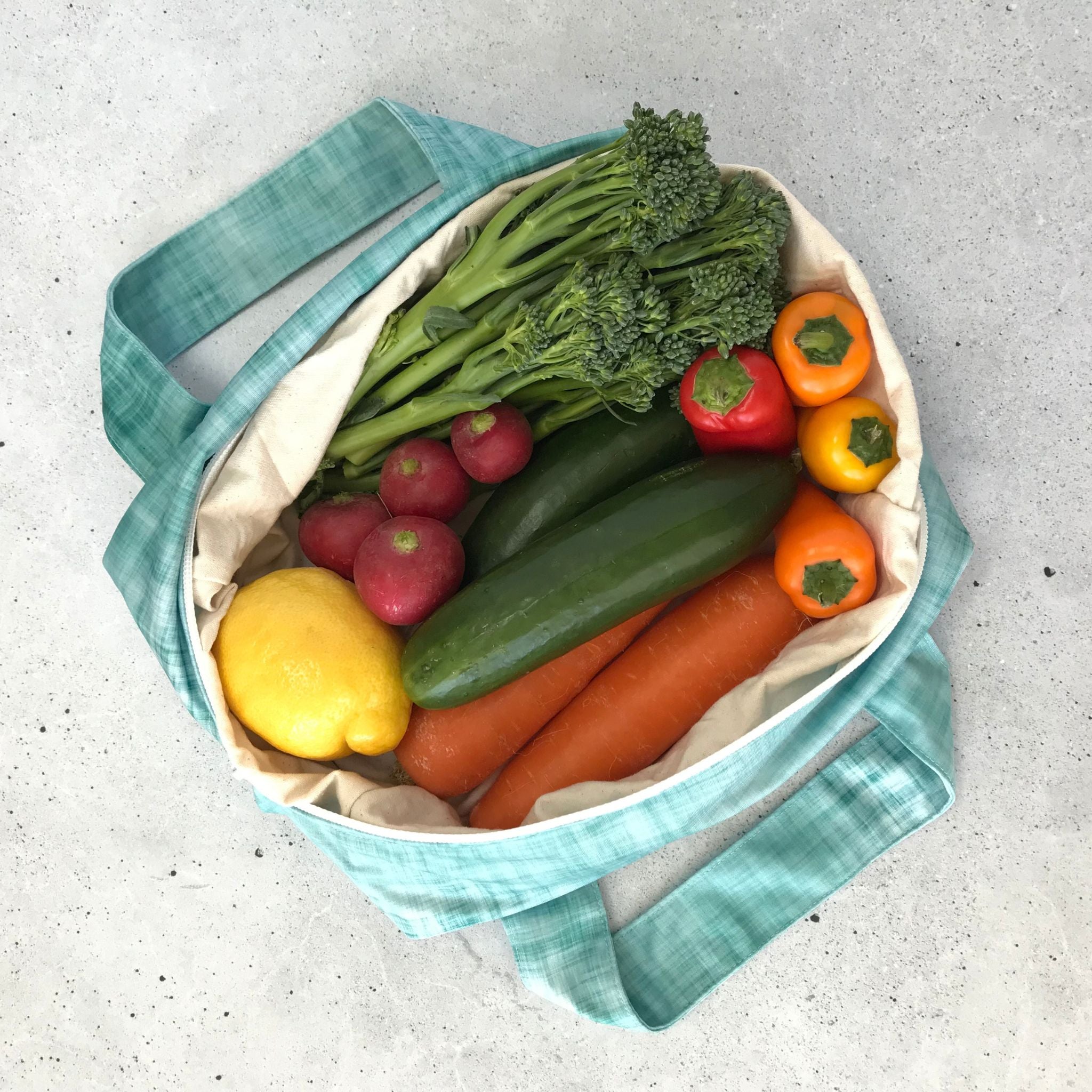 Produce Pod reusable veggie bag for fridge Ocean producepod