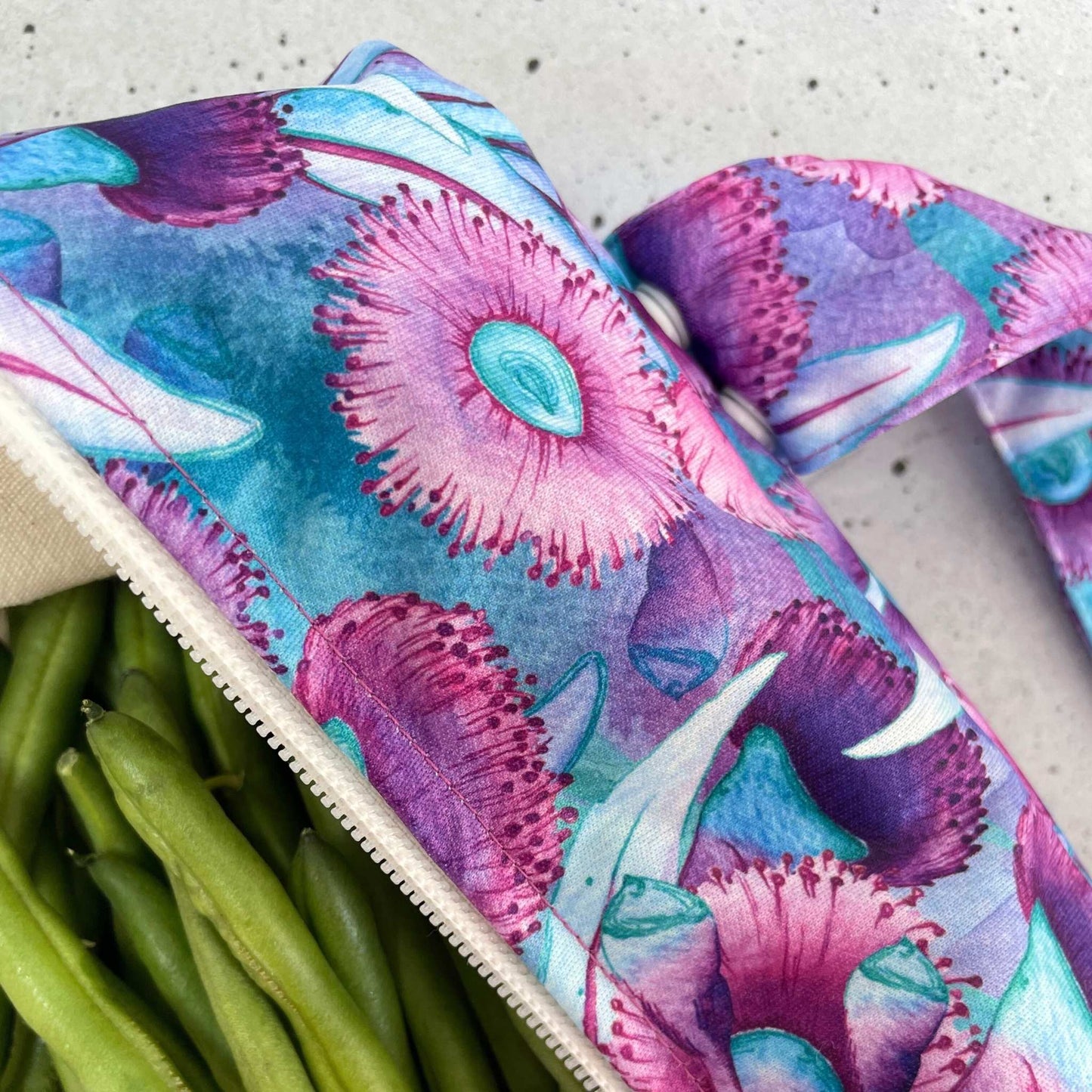 Produce Pod - reusable veggie bag for fridge - Gum Blossom