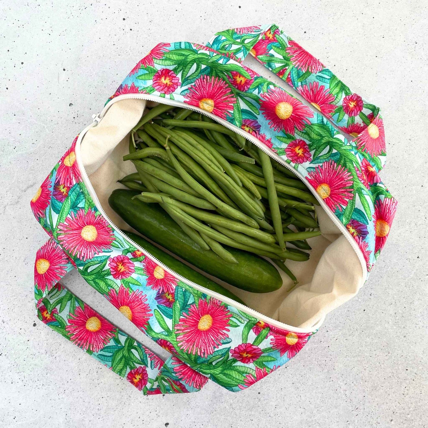 Produce Pod - reusable veggie bag for fridge - Sea Fig