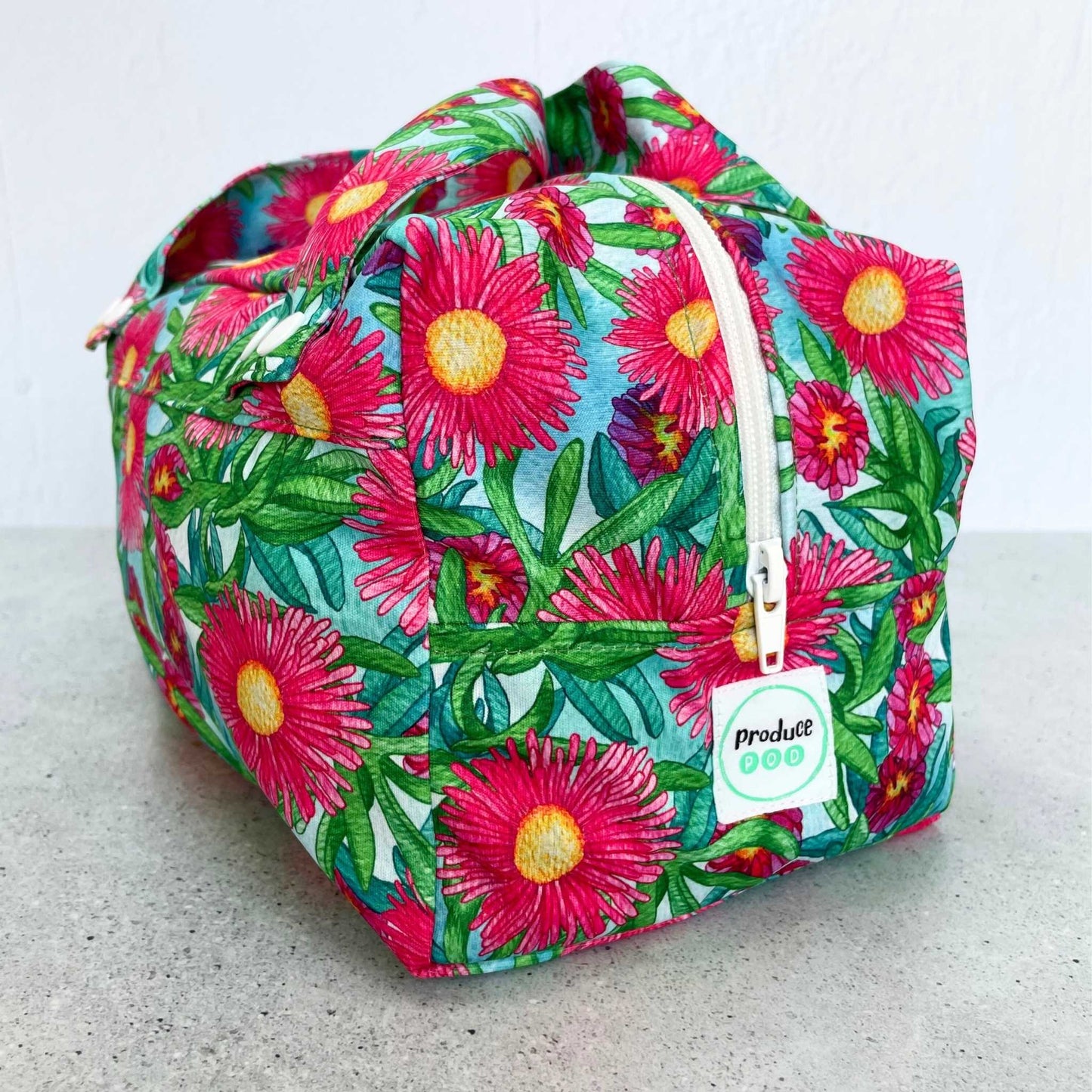 Produce Pod - reusable veggie bag for fridge - Sea Fig